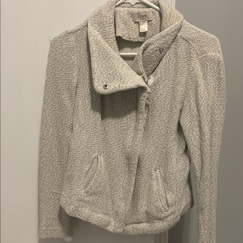 LOFT‎ Cream Teddy Jacket